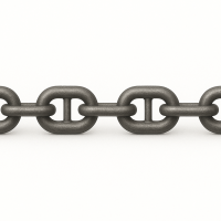 Цепь круглозвенная с распорками А2-2,5-17,5х70