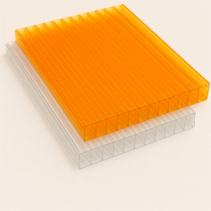 Сотовый поликарбонат 6х2100х6000 мм янтарный 25% в наличии в Брянске